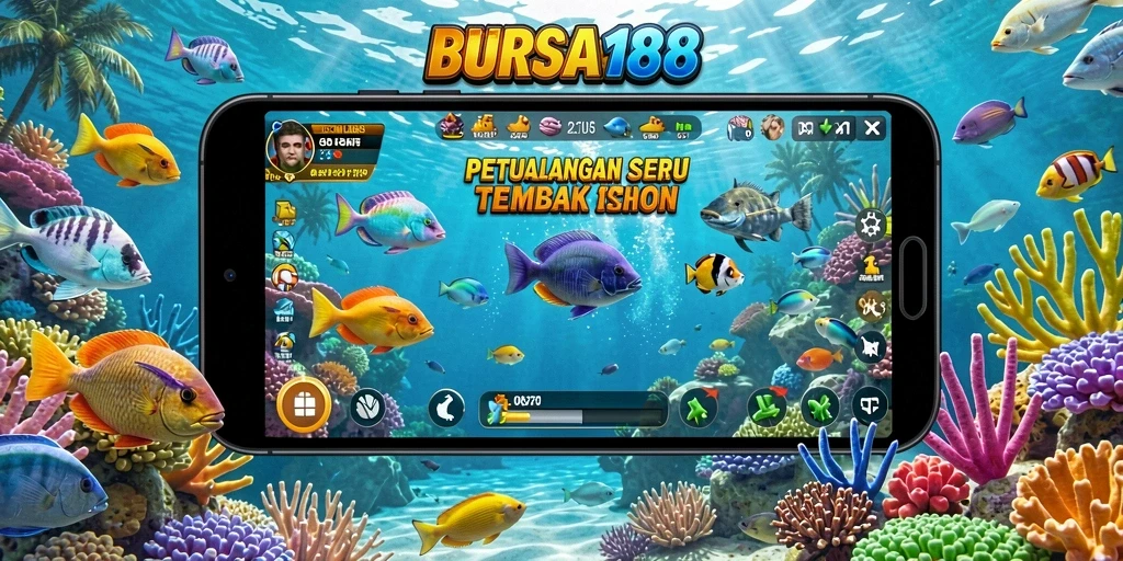 Gameplay BURSA188 yang seru dalam berburu ikan.