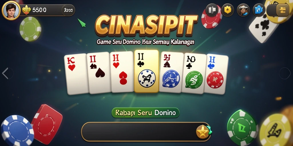 Tampilan menarik dari gameplay Domino di CINASIPIT.