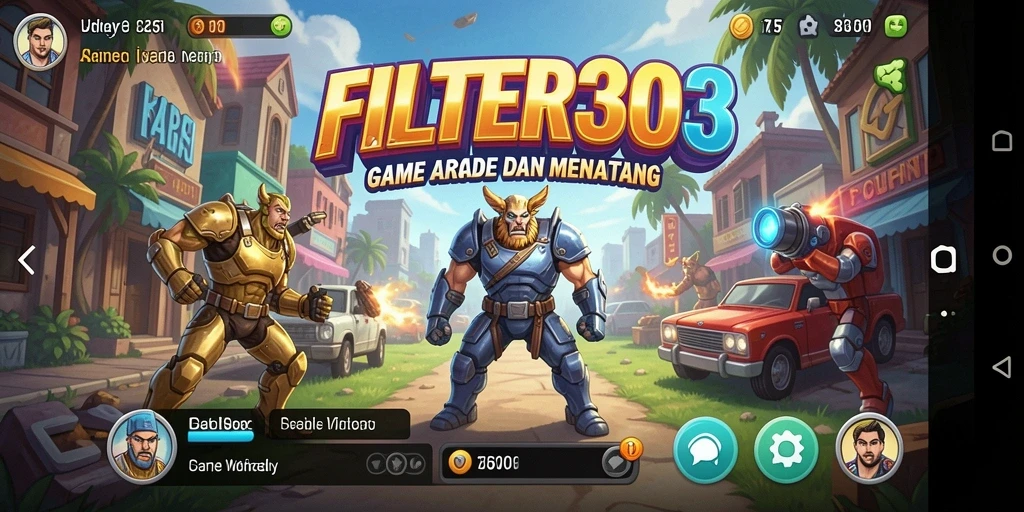 Tampilan menarik dari gameplay yang menegangkan di FILTER303.