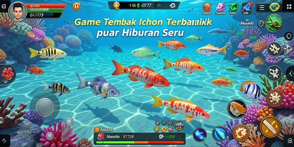 Gameplay GT777 yang seru dengan aksi Tembak Ikan menarik.