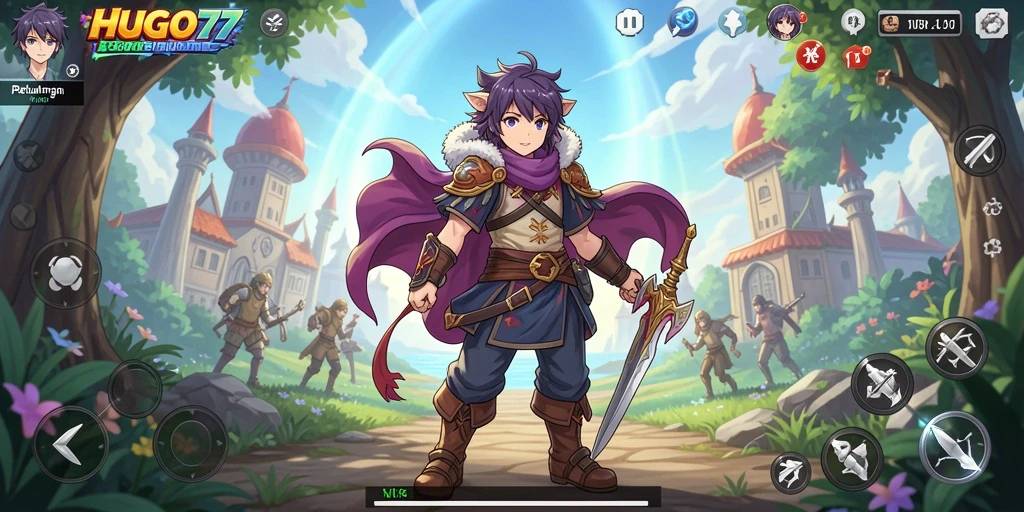 Tampilan permainan HUGO77 yang menakjubkan dengan karakter Anime.