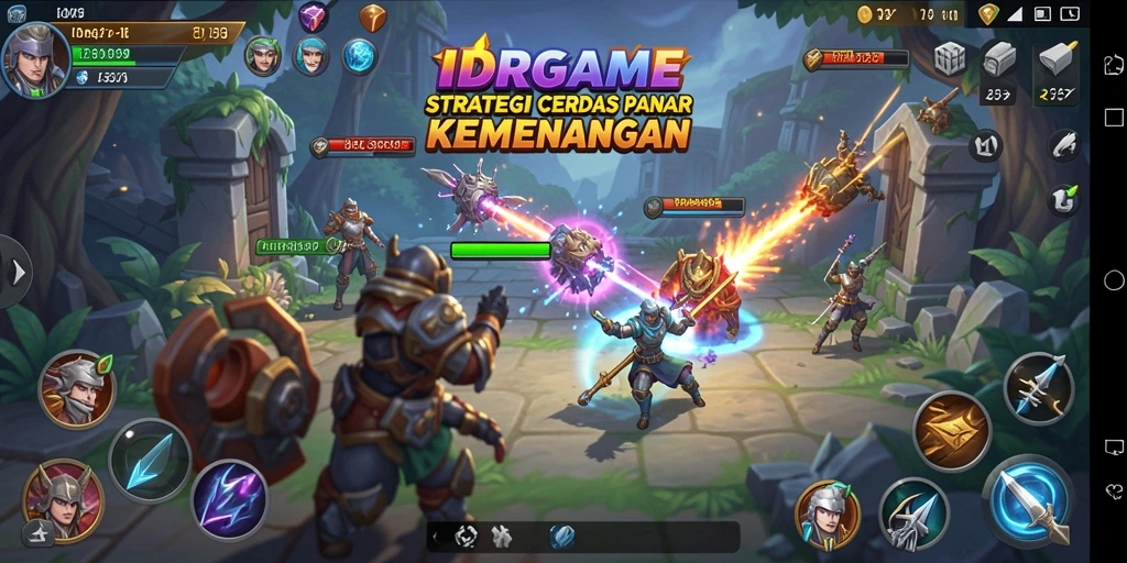 Screenshot gameplay IDRGAME menampilkan strategi dan pertempuran yang mendebarkan.