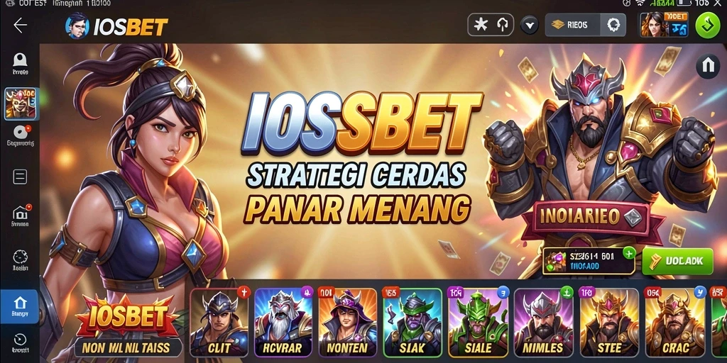 Screenshot utama IOSBET menampilkan aksi strategi yang mendebarkan.