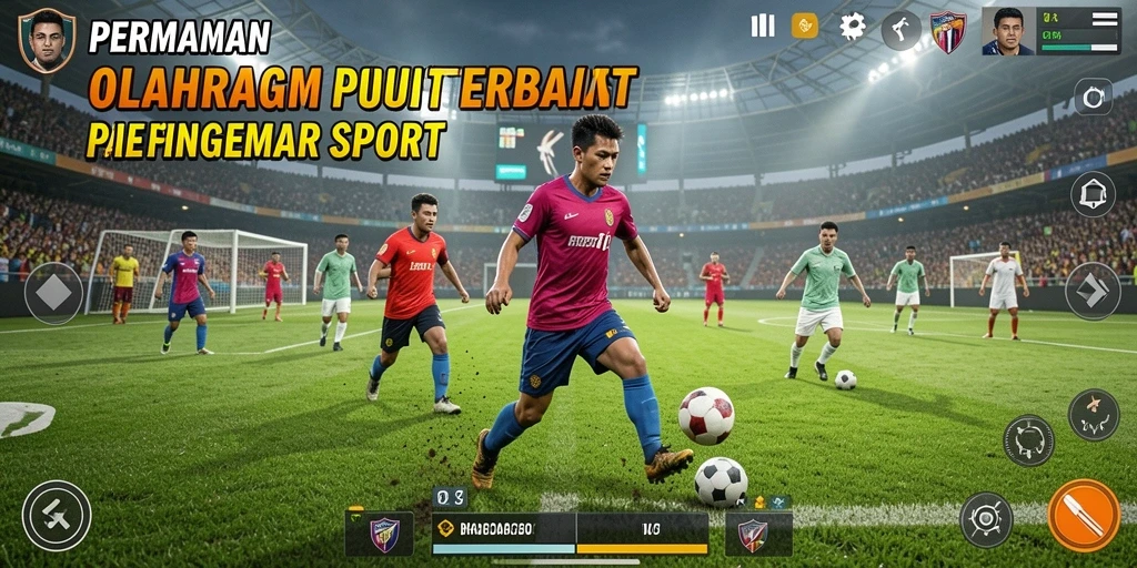 Tampilan gameplay K234 dengan aksi olahraga yang mendebarkan.