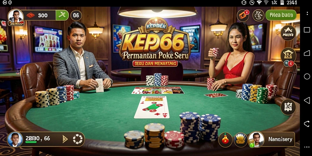 Gameplay seru dalam aplikasi Poker KEPO66 yang mengasyikkan.