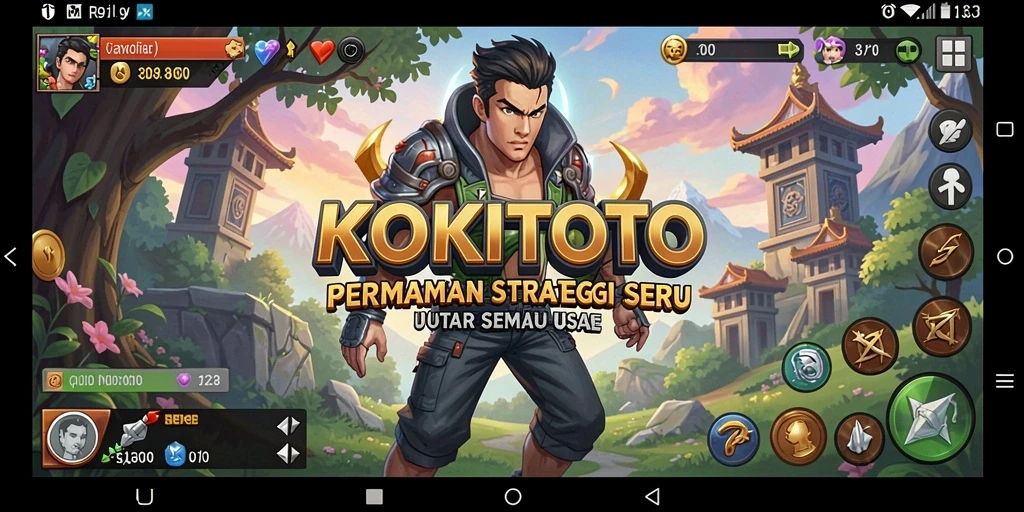 Tangkapan layar gameplay KOKITOTO yang menjelaskan strategi dengan jelas.