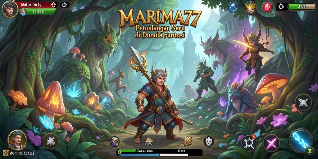 Tangkapan layar gameplay MARIMA77 yang penuh petualangan.