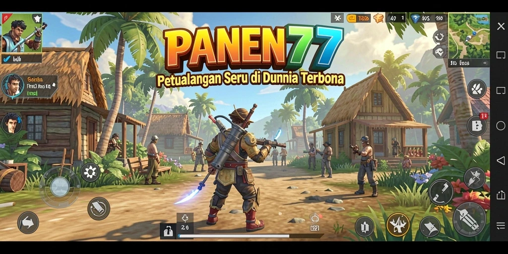 Tangkapan layar gameplay <strong>PANEN77</strong> menampilkan eksplorasi dunia terbuka yang menakjubkan.