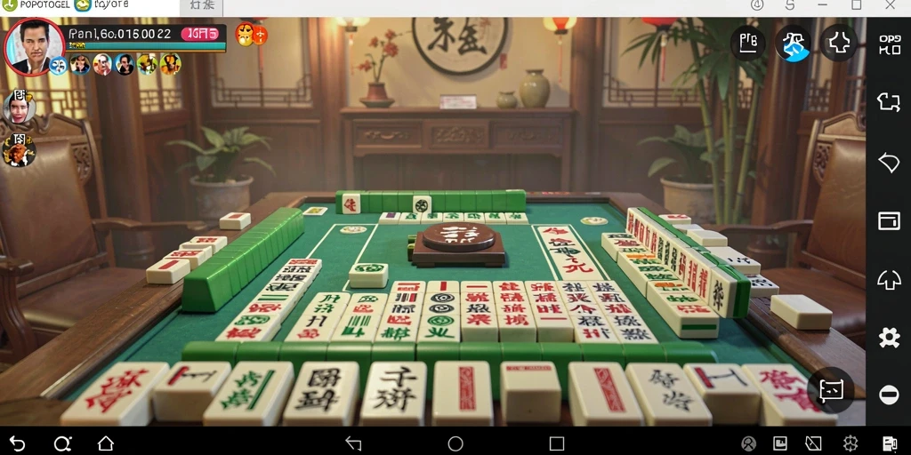Screenshot gameplay POPOTOGEL yang menampilkan tantangan Mahjong seru.