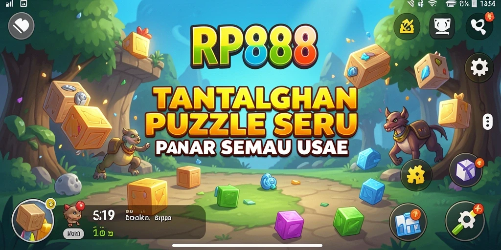 Tampilan gameplay RP888 yang seru dan menantang teka-teki.