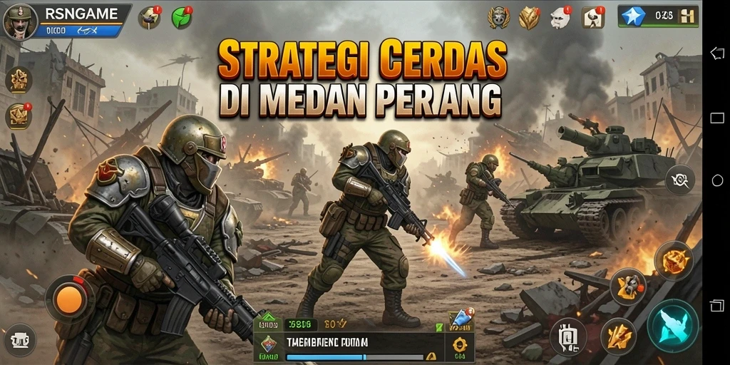 Tampilan gameplay RSNGAME yang strategis dan dinamis.