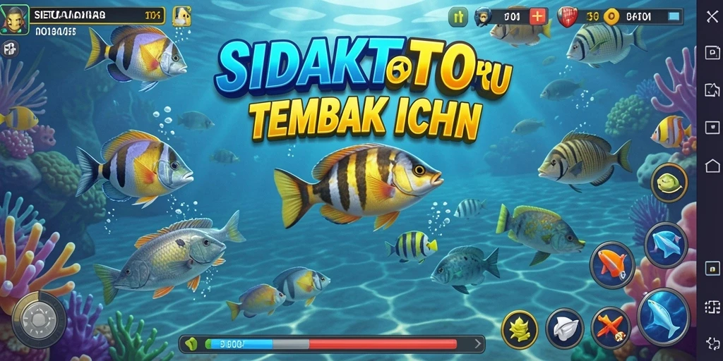 Tampilan gameplay SIDAKTOTO yang mengasyikkan saat menembak ikan.