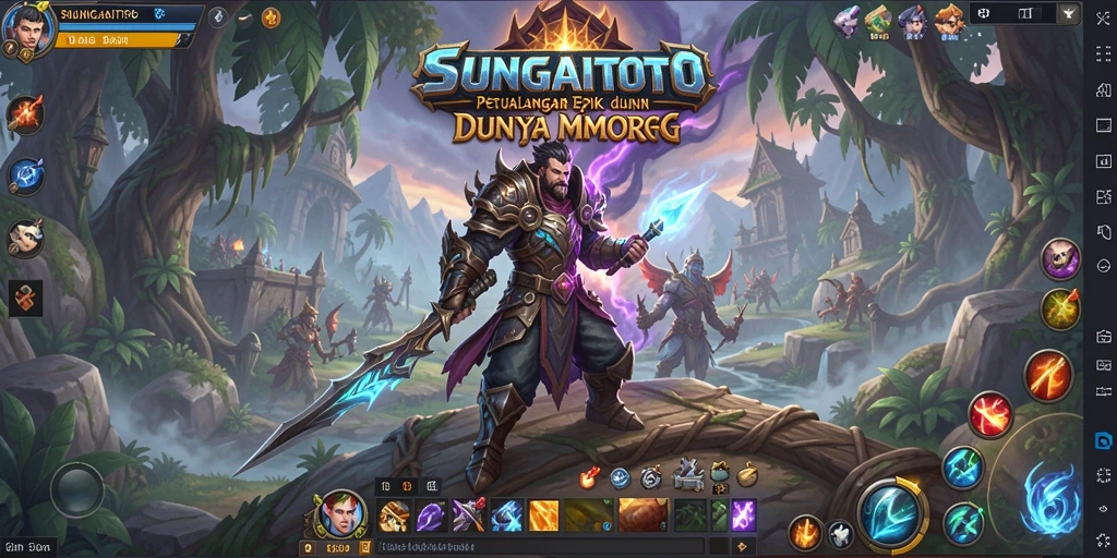 Screenshot gameplay SUNGAITOTO yang menampilkan aksi pertempuran mendebarkan.