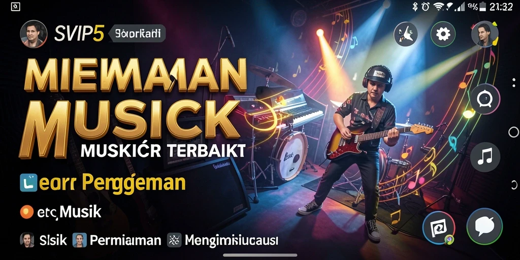 Tampilan gameplay yang menampilkan interaksi musik yang seru.
