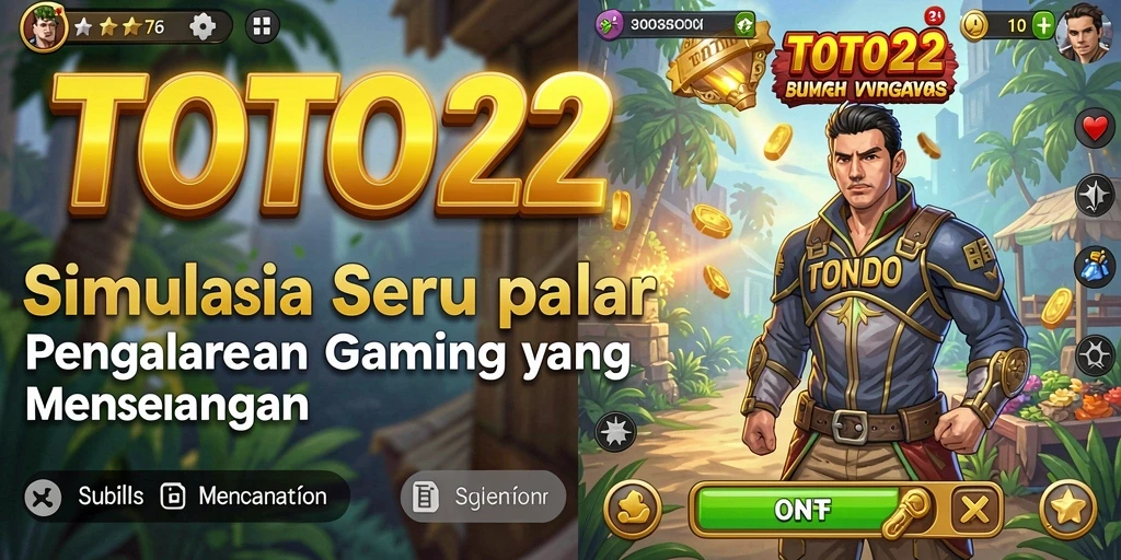 Screenshot gameplay TOTO22 yang menampilkan karakter dan misi menarik.