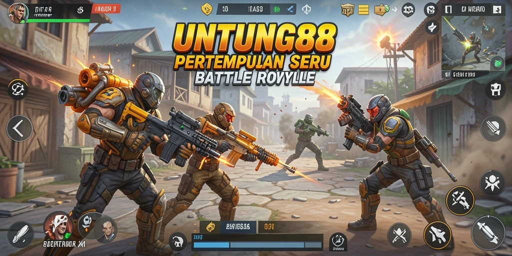 Tangkapan layar menunjukkan aksi mendebarkan dalam UNTUNG88.